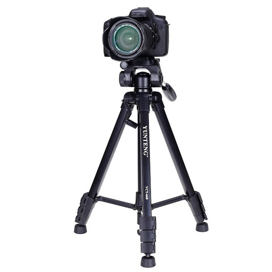YUNTENG VCT-668RM Portable SLR Camera Tripod Mobile Phone Live Broadcast Support(Black) - free shipping - PMC Jewellery - Order now!