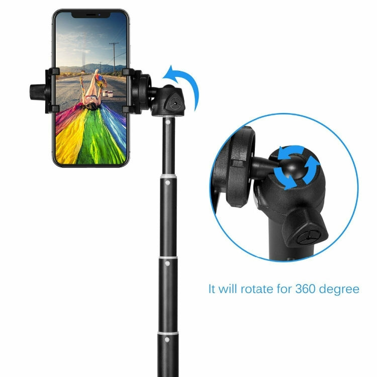 YUNTENG 9928 Mobile Phone Selfie Rod Tripod With Bluetooth Remote Control(20-100cm Black) - free shipping - PMC Jewellery - Order now!