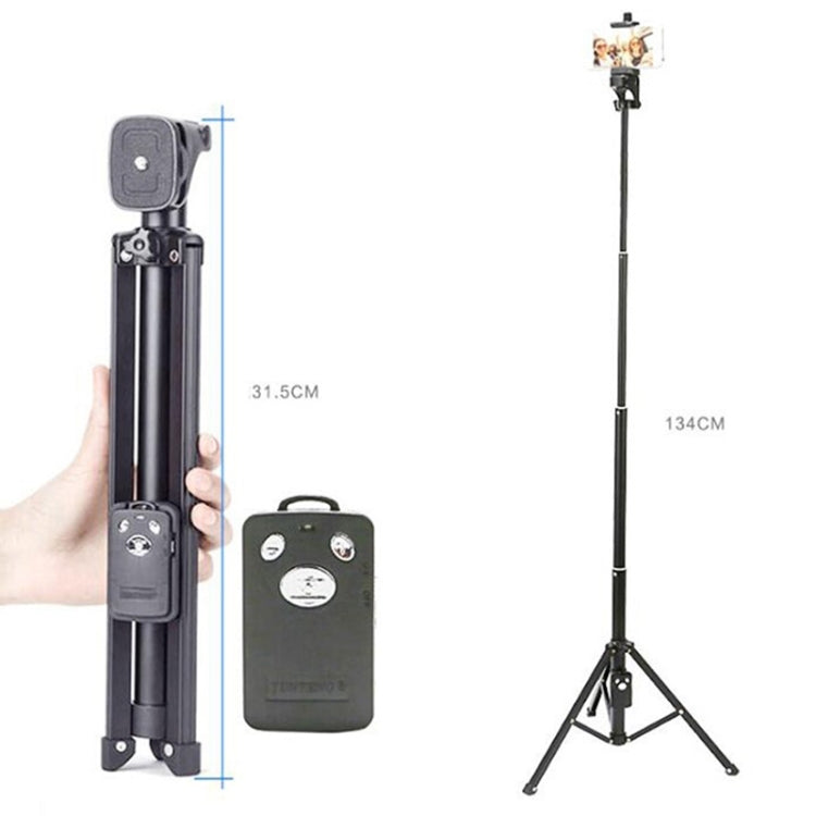 YUNTENG 1688 Selfie Stick Tripod Bluetooth Remote Control Camera Stand(Pink) - free shipping - PMC Jewellery - Order now!