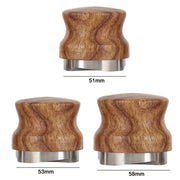 53 mm Pear Wood Stainless Steel Coffee Compressor