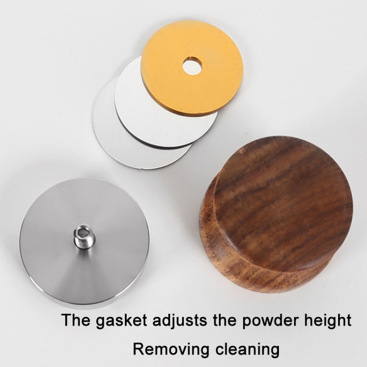58 mm Pear Wood Stainless Steel Coffee Compressor