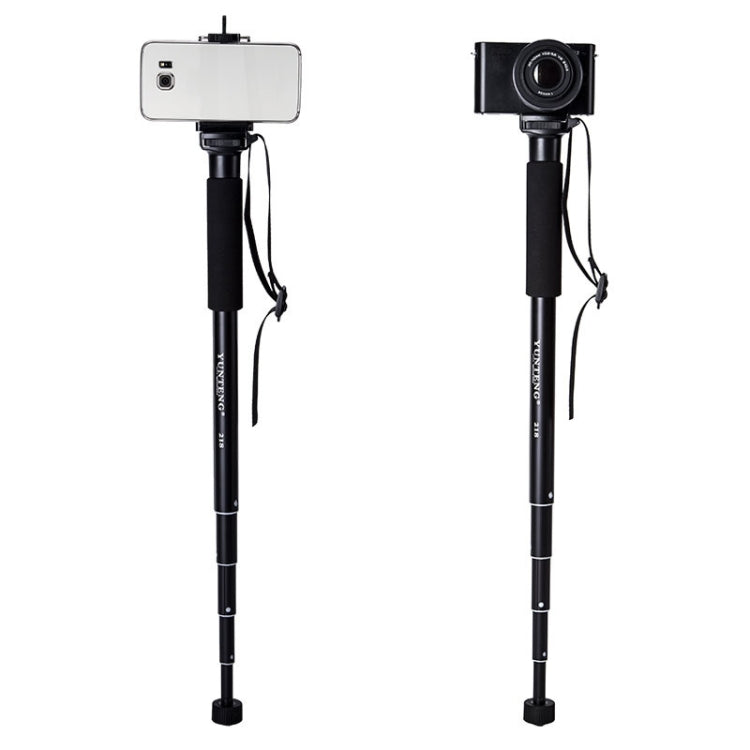 YUNTENG 218 Lightweight Portable Camera Single Frame Camera Phone Bracket(Black) - Monopods by YUNTENG | Online Shopping South Africa | PMC Jewellery | Buy Now Pay Later Mobicred
