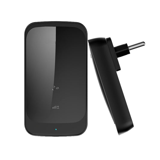 C03 1 For 1 Home Wireless IP44 Waterproof Touch Sensor Doorbell(EU Plug Black) - Wireless Doorbell by PMC Jewellery | Online Shopping South Africa | PMC Jewellery | Buy Now Pay Later Mobicred
