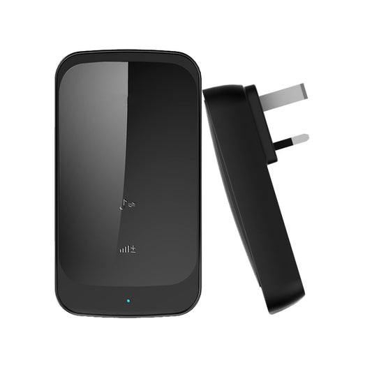 C03 1 For 1 Home Wireless IP44 Waterproof Touch Sensor Doorbell(UK Plug Black) - Wireless Doorbell by PMC Jewellery | Online Shopping South Africa | PMC Jewellery | Buy Now Pay Later Mobicred