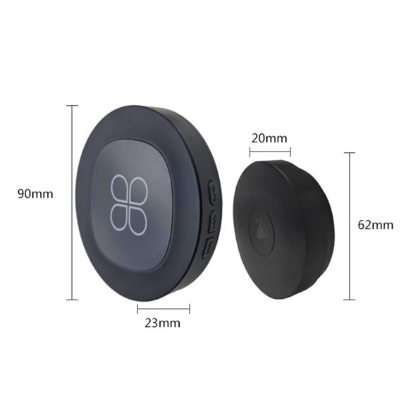 R16 1 For 1 Smart Wireless Self-Powered Hotel Home Electronic Call Doorbell(EU Plug White)