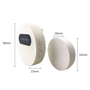 T10-1 1 For 1 Lighting Self-Power Generation Wireless Intelligent Doorbell(US Plug Black)
