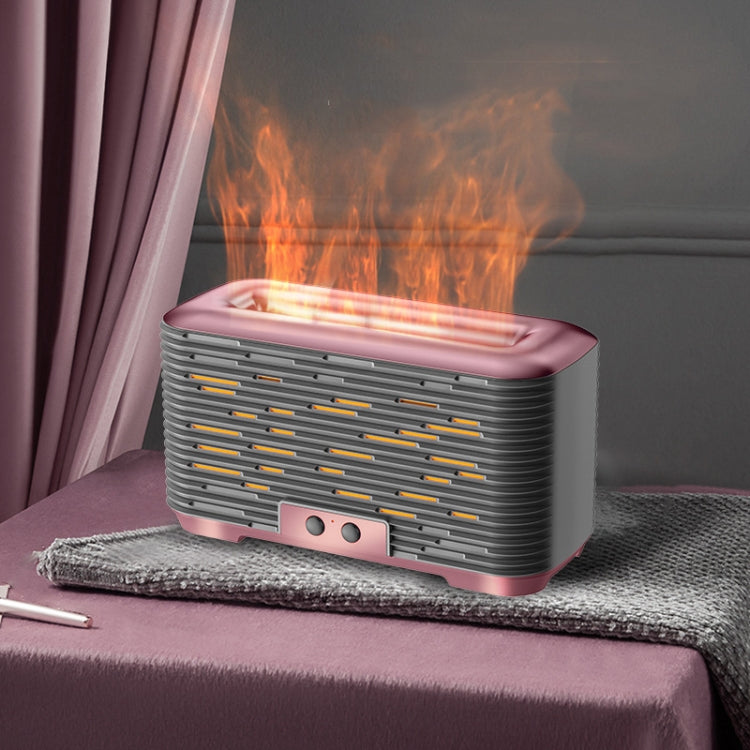 350ml Simulated Flame Aromatherapy Humidifier With Timing Function(Rose Gold) - free shipping - PMC TechLife - Order now!