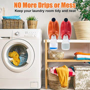 Foldable Laundry Detergent Drip Catcher Tray Cup Holder Soap Dispenser Gadget(White)