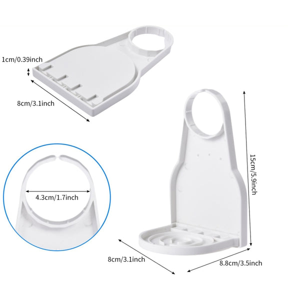 Foldable Laundry Detergent Drip Catcher Tray Cup Holder Soap Dispenser Gadget(White)