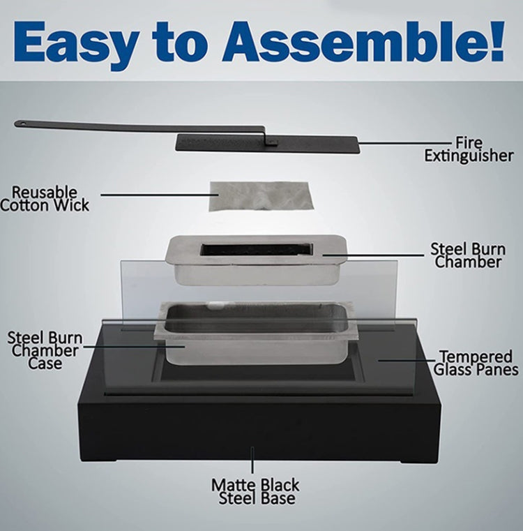 Tabletop Outdoor Alcohol Fireplace Lamp Flame Heater Metal Fireplace - Mini Stoves by PMC TechLife | Online Shopping South Africa | PMC TechLife