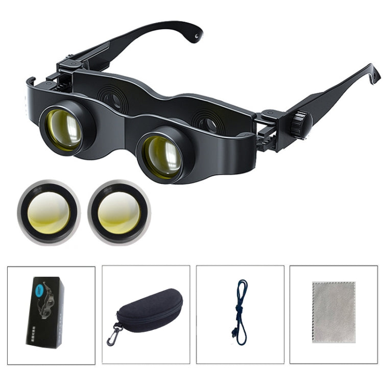 DM0125 3X Fishing Binoculars Adjustable Focus Glass Type Binoculars With Yellow Polarised Lens - Binoculars by PMC TechLife | Online Shopping South Africa | PMC TechLife | Buy Now Pay Later Mobicred