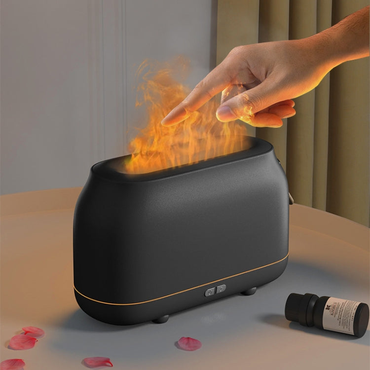 Simulation Flame Aromatherapy Humidifier Bedroom Ambient Light, Color: Gray - free shipping - PMC TechLife - Order now!