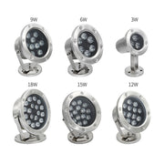 LED Underwater Light Pool Fish Pond Fountain Water-resistant Landscape Light 9W(7 Colors)