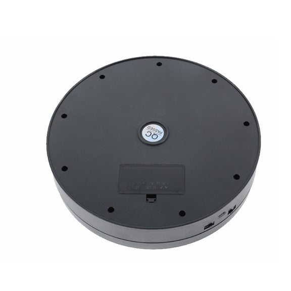 32cm Electric Turntable for Photography With Speed Direction Adjustment, Color: Golden Mirror