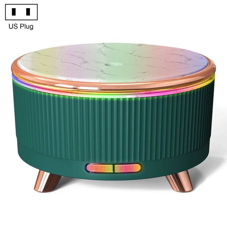 Ultrasonic Aromatherapy Diffuser Humidifier Essential Oil Diffuser US Plug(Dark Green) - free shipping - PMC TechLife - Order now!