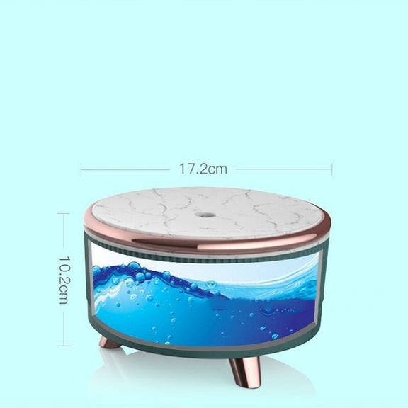 Ultrasonic Aromatherapy Diffuser Humidifier Essential Oil Diffuser EU Plug(Advanced Black)