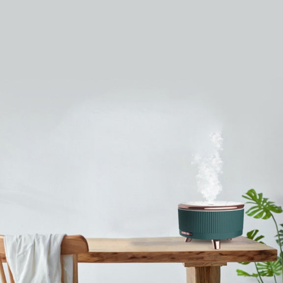 Ultrasonic Aromatherapy Diffuser Humidifier Essential Oil Diffuser AU Plug(White Moon)