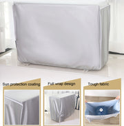 Outdoor Air Conditioning Cover Water-resistant Dust Cover Rainproof Cover,Size:  S 80 x 28 x 54cm