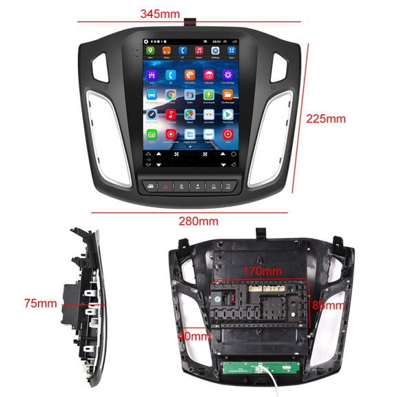 For Ford Focus 9.7 inch Android WiFi Car Integrated Machine, Style: Standard+12 Light Camera(2+32G)