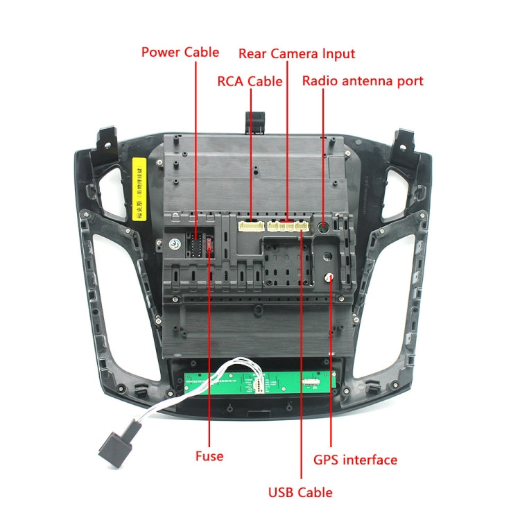 For Ford Focus 9.7 inch Android WiFi Car Integrated Machine, Style: Standard+12 Light Camera(2+32G)