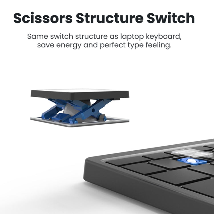 KF8700 78 Keys Hidden Touchpad Portable Tablet Computer Wireless Bluetooth Keypad With PU Leather(Black) - Others Keyboard by PMC TechLife | Online Shopping South Africa | PMC TechLife | Buy Now Pay Later Mobicred