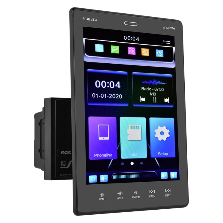 9520C Double Spindle 9.5 inch Vertical Screen Car MP5 Player, Style: Standard - Car MP3 & MP4 & MP5 by PMC TechLife | Online Shopping South Africa | PMC TechLife | Buy Now Pay Later Mobicred