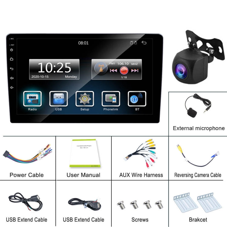 C7001 7 inch Touch Screen Built-In CarPlay Car MP5 Player, Style: Standard+AHD Camera - Car MP3 & MP4 & MP5 by PMC TechLife | Online Shopping South Africa | PMC TechLife | Buy Now Pay Later Mobicred