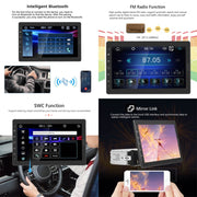1310C 10.1 inch Car Full Screen Touch HD MP5 Wired Carplay Player, Style: Standard+12 Light Camera