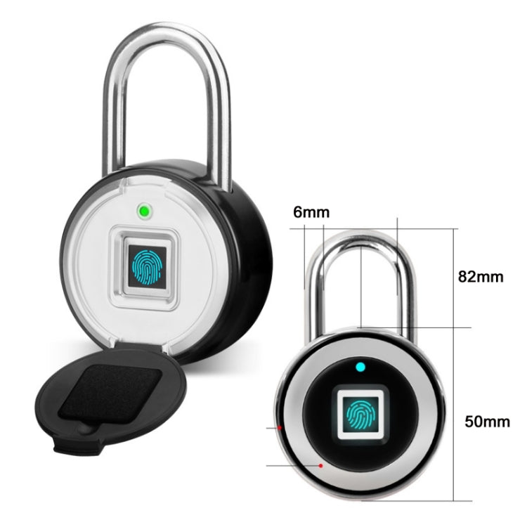 P3Z-TY Outdoor Waterproof Electronic Intelligent Fingerprint Padlock - Padlocks by PMC Jewellery | Online Shopping South Africa | PMC Jewellery | Buy Now Pay Later Mobicred