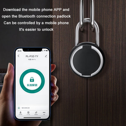 P3Z-TY Outdoor Waterproof Electronic Intelligent Fingerprint Padlock - Padlocks by PMC Jewellery | Online Shopping South Africa | PMC Jewellery | Buy Now Pay Later Mobicred