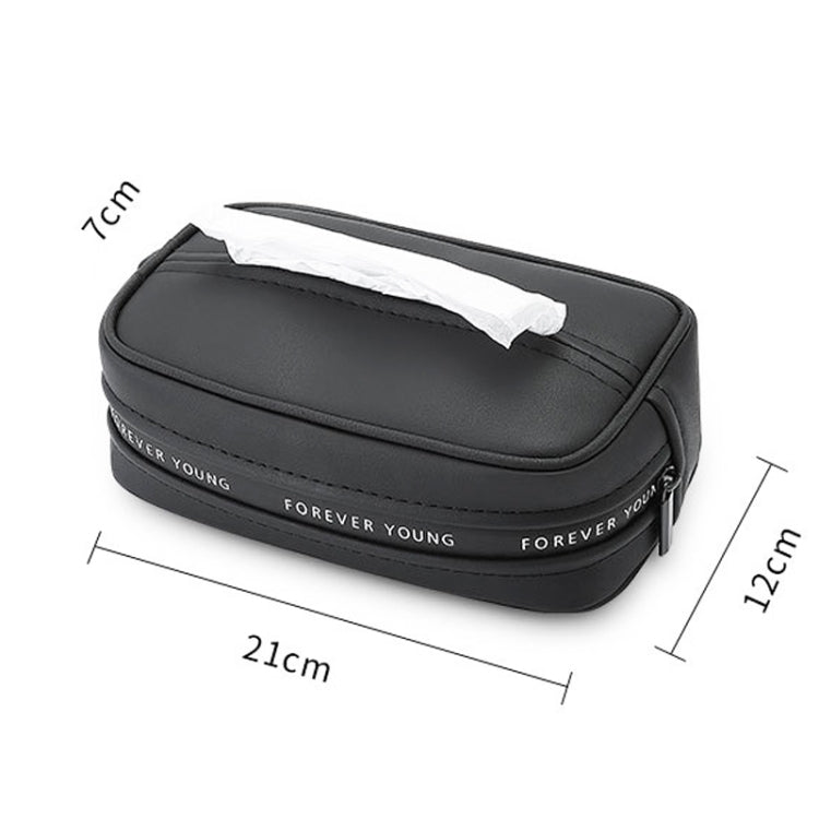 Multifunctional Car Chair Back Hanging Tissue Box(Black) - Tissue Boxes by PMC TechLife | Online Shopping South Africa | PMC TechLife | Buy Now Pay Later Mobicred