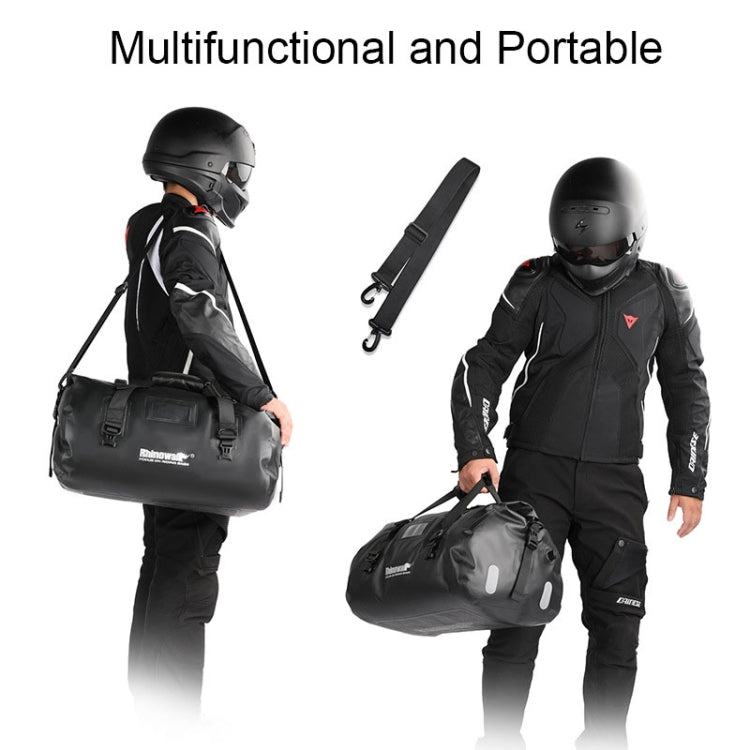 Rhinowalk MT20450 45L Large Capacity Portable Waterproof Motorcycle Tail Bag(Black) - free shipping - PMC Jewellery - Order now!