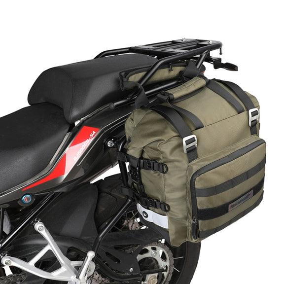 Rhinowalk MT2040 20L Large Capacity Water-resistant Quick Release Motorcycle Side Bag(Green)