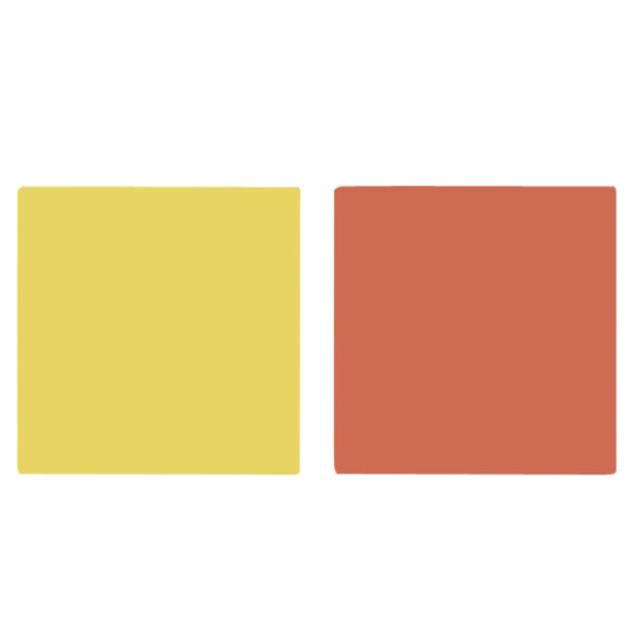 40x40CM Double-sided Photography Background Board Food Photo Props(Agate Yellow / Vermilion)