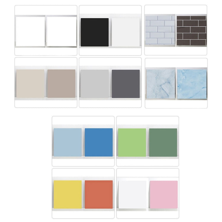 40x40CM Double-sided Photography Background Board Food Photo Props(Black White)