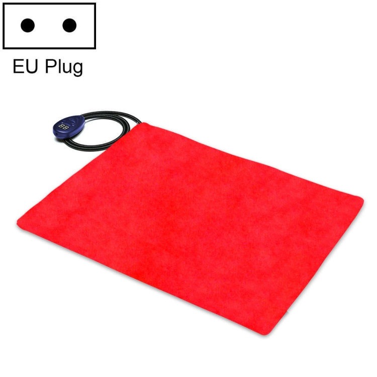 40x30cm Red 12V Low Voltage Multifunctional Warm Pet Heating Pad Pet Electric Blanket(EU Plug) - Pads by PMC TechLife | Online Shopping South Africa | PMC TechLife | Buy Now Pay Later Mobicred