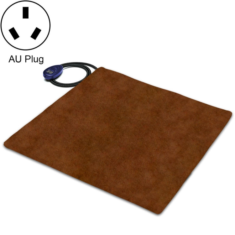 50x50cm Coffee 12V Low Voltage Multifunctional Warm Pet Heating Pad Pet Electric Blanket(AU Plug) - Pads by PMC TechLife | Online Shopping South Africa | PMC TechLife | Buy Now Pay Later Mobicred