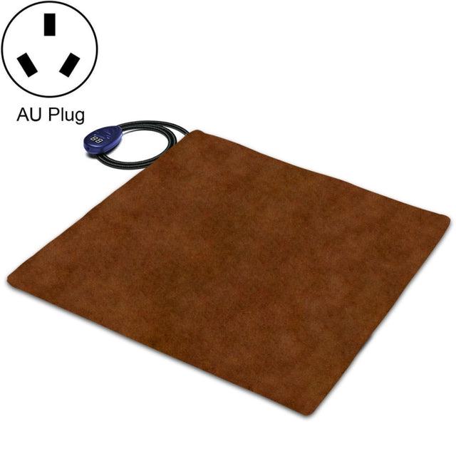 50x50cm Coffee 12V Low Voltage Multifunctional Warm Pet Heating Pad Pet Electric Blanket(AU Plug)