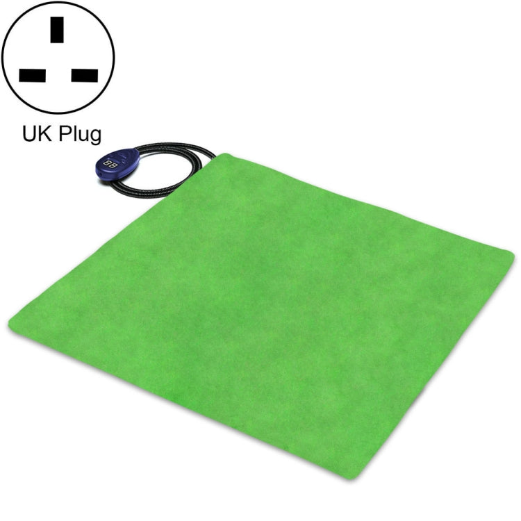 50x50cm Green 12V Low Voltage Multifunctional Warm Pet Heating Pad Pet Electric Blanket(UK Plug) - Pads by PMC TechLife | Online Shopping South Africa | PMC TechLife | Buy Now Pay Later Mobicred