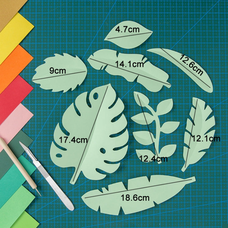 Paper-cut Leaf Ornaments Photography Props(Light Green) - free shipping - PMc TechLife - Order now!