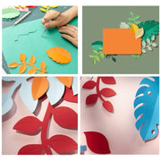 Paper-cut Leaf Ornaments Photography Props(Light Green)