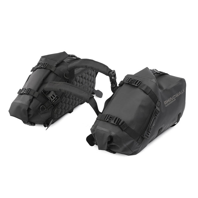 Rhinowalk MT1428 Large-capacity Water-resistant and Wear-resistant Motorcycle Double-side Bag(Black)
