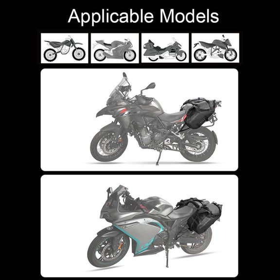 Rhinowalk MT1428 Large-capacity Water-resistant and Wear-resistant Motorcycle Double-side Bag(Black)