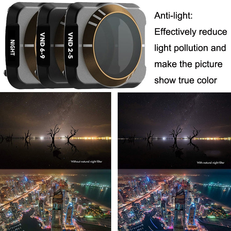 JSR For DJI Mavic Air 2 Motion Camera Filter, Style: ND2-5+ND6-9+Anti-light