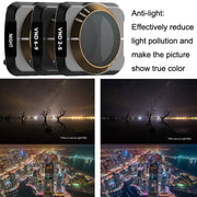 JSR For DJI Mavic Air 2 Motion Camera Filter, Style: UV+CPL+ND8+ND16+ND32+ND64+STAR+Anti-light