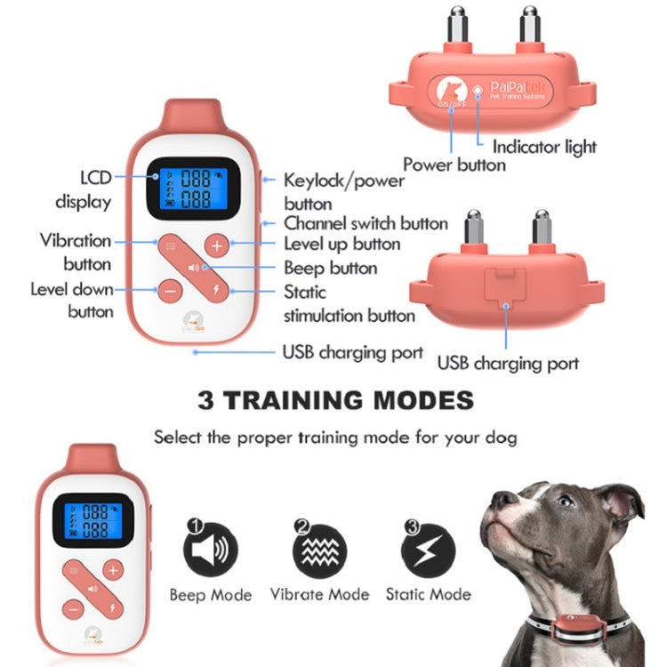 PaiPaitek PD523 1000m Remote Control Rechargeable Waterproof Dog Trainer - free shipping - PMC Jewellery - Order now!