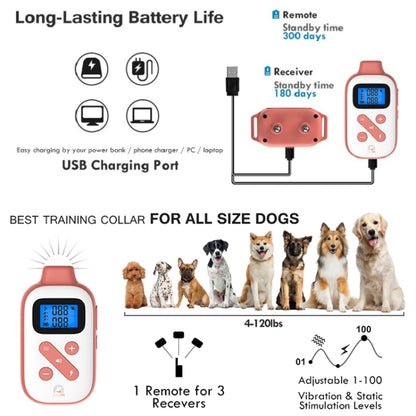 PaiPaitek PD523 1000m Remote Control Rechargeable Waterproof Dog Trainer - free shipping - PMC Jewellery - Order now!