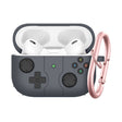 For Airpods 3 Soft Shell Drop-proof Silicone Headphone Cover With Hook(Gray) - For AirPods 3 by PMC Jewellery | Online Shopping South Africa | PMC Jewellery | Buy Now Pay Later Mobicred