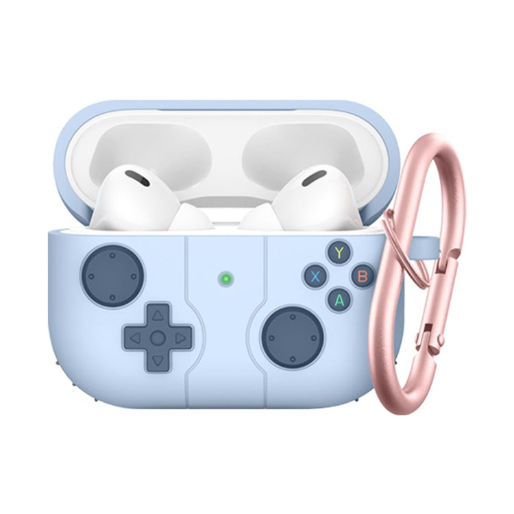 For Airpods 3 Soft Shell Drop-proof Silicone Headphone Cover With Hook (Blue) - For AirPods 3 by PMC Jewellery | Online Shopping South Africa | PMC Jewellery | Buy Now Pay Later Mobicred