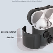 For Airpods 3 Soft Shell Drop-proof Silicone Headphone Cover With Hook (Blue)